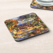 L'Estaque von Pierre Renoir, Vintager Impressionis Untersetzer (Linke Seite)