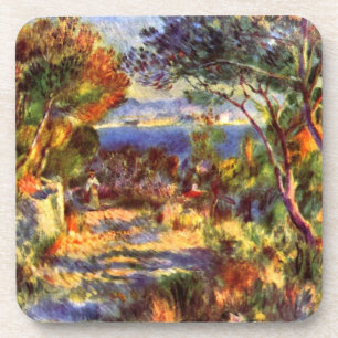 L'Estaque von Pierre Renoir, Vintager Impressionis Untersetzer