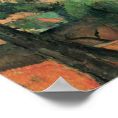 L'Estaque with Red Roofs - Paul Cezanne - c1883 Poster (Ecke)