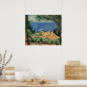 L'Estaque with Red Roofs - Paul Cezanne - c1883 Poster (Küche)