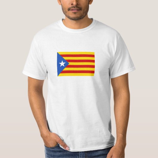 L'Estelada Blava Catalan Independence Flag T-Shirt (Vorderseite)