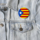 "L'Estelada Blava" katalanische Button (Beispiel)