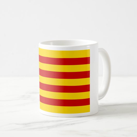 "L'Estelada Blava" katalanische Kaffeetasse (VorderseiteRechts)