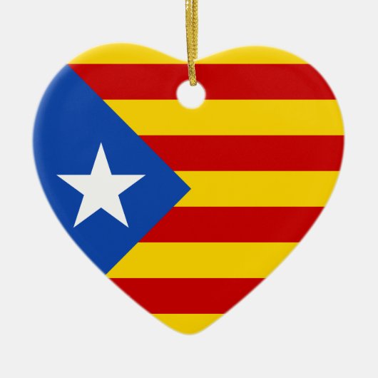 "L'Estelada Blava" katalanische Keramik Ornament (Vorne)