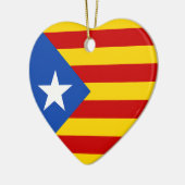 "L'Estelada Blava" katalanische Keramik Ornament (Links)