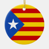 "L'Estelada Blava" katalanische Keramikornament (Vorne)
