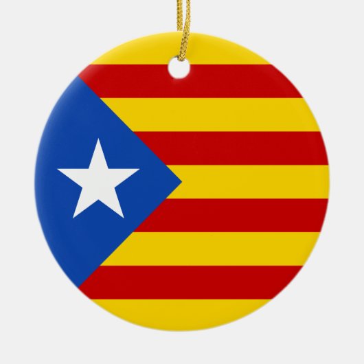 "L'Estelada Blava" katalanische Keramikornament (Vorne)