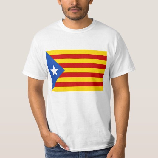 "L'Estelada Blava" katalanische T-Shirt (Vorderseite)