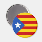 "L'Estelada Blava" Katalanische Unabhängigkeitsfla Magnet (Vorderseite/Rückseite)
