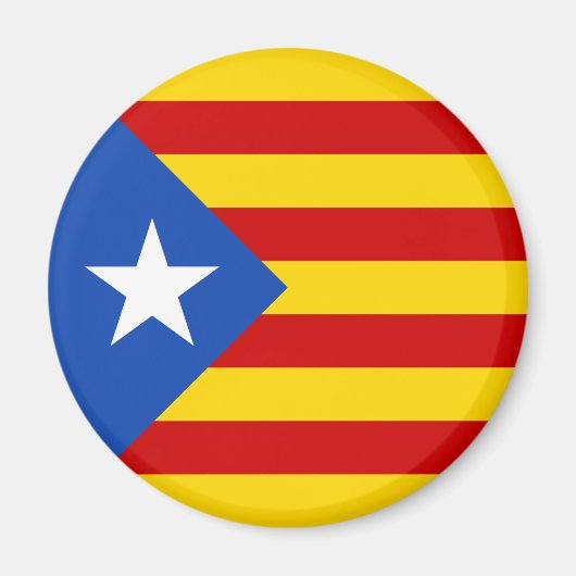 "L'Estelada Blava" Katalanische Unabhängigkeitsfla Magnet (Vorne)