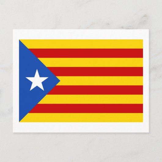 "L'Estelada Blava" Katalanische Unabhängigkeitsfla Postkarte (Vorderseite)
