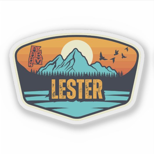 Lester, Alabama Aufkleber (Vorderseite)