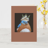 Lester die gruselige, bossartige Bluebird-Karte Karte (Gelbe Blume)