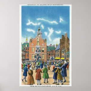 Lesung der Unabhängigkeitserklärung Poster