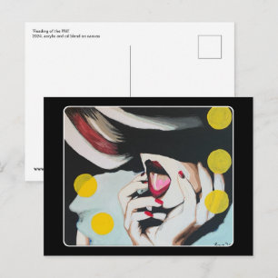„Lesung des Testaments“ Gemälde auf einer Postkarte