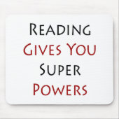 Lesung gibt Ihnen SuperPower Mousepad (Vorne)