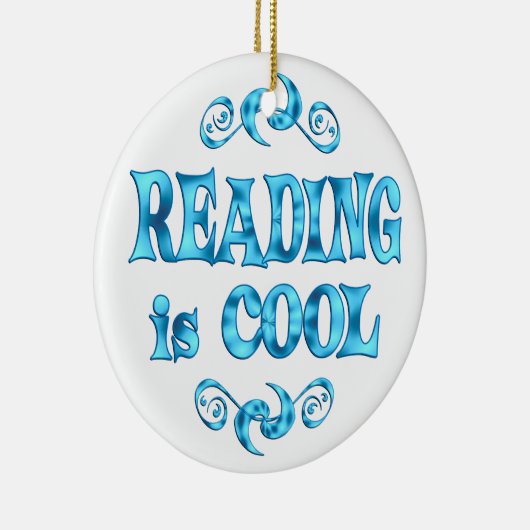 Lesung ist cool keramik ornament (Rechts)