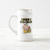 Lesung ist MOO-velous Bierglas (Links)