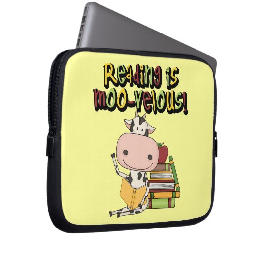 Lesung ist MOO-velous Laptopschutzhülle (Vorne Rechts)