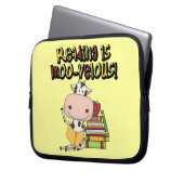 Lesung ist MOO-velous Laptopschutzhülle (Vorderseite Links)