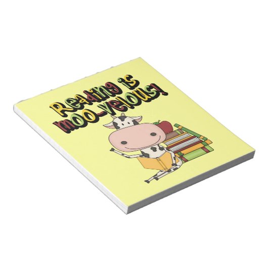 Lesung ist MOO-velous Notizblock (angewinkelt)