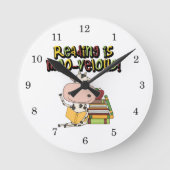 Lesung ist MOO-velous Runde Wanduhr (Vorderseite)