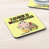 Lesung ist MOO-velous Untersetzer (Linke Seite)