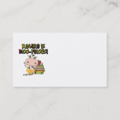 Lesung ist MOO-velous Visitenkarte (Rückseite)