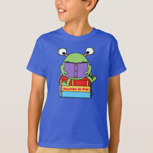 Lesung ist Spaß-niedliches Buch-liebevoller T-Shirt