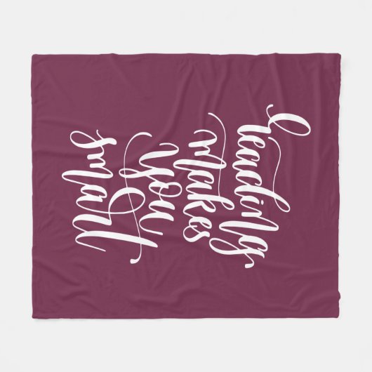 Lesung macht Sie intelligent Fleecedecke (Vorderseite (Horizontal))