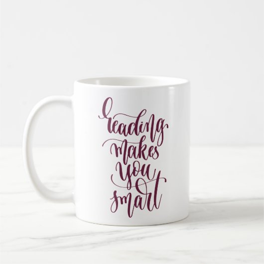 Lesung macht Sie intelligent Kaffeetasse (Links)