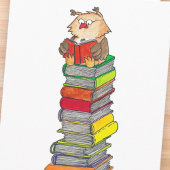 LESUNG OWL Grußkarte von Nicole Janes Karte