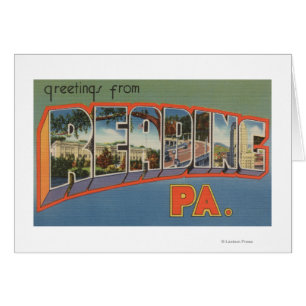 Lesung, Pennsylvania - große Buchstabe-Szenen
