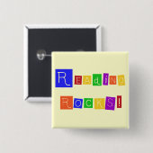 Lesung schaukelt T-Shirts und Geschenke Button (Vorne & Hinten)