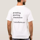 Lesung, Schreiben, Revolution: FOURCULTURE T-Shirt (Rückseite)