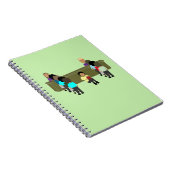 Lesungsbetw die Linien Notizblock (Rechte Seite)