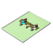 Lesungsbetw die Linien Notizblock (Linke Seite)