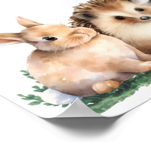 let adventure begin animals baby shower welcome poster (Ecke)