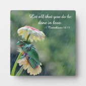 Let All That You Do Be Done In Love Fotoplatte (Vorderseite)