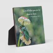 Let All That You Do Be Done In Love Fotoplatte (Vorderseite)