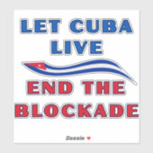 Let Cuba Live Aufkleber (Blatt)