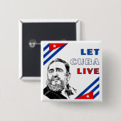 Let Cuba Live Button (Vorne & Hinten)