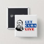 Let Cuba Live Button (Vorne & Hinten)