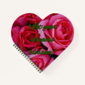 “Let Dreams Blossom” Heart Notebook Notizblock (Vorderseite)