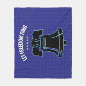 Let Freedom Ring Liberty Bell Patriotic Throw Fleecedecke (Vorderseite)