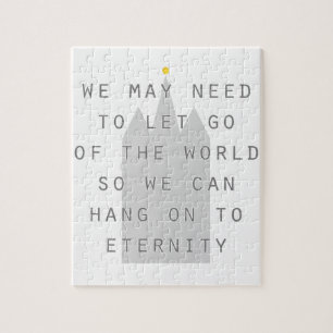 Let go of the world to hang to eternd lds puzzle