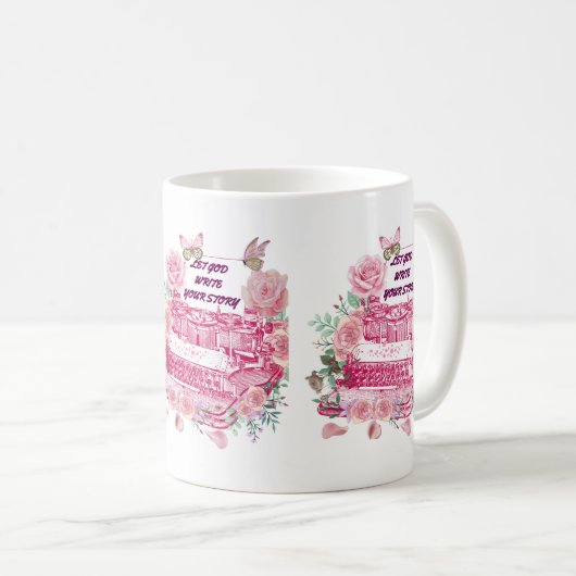 Let God write your story Kaffeetasse (VorderseiteRechts)