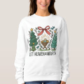 Let Heaven and nature Sing Nativity Christmas Sweatshirt (Vorderseite)