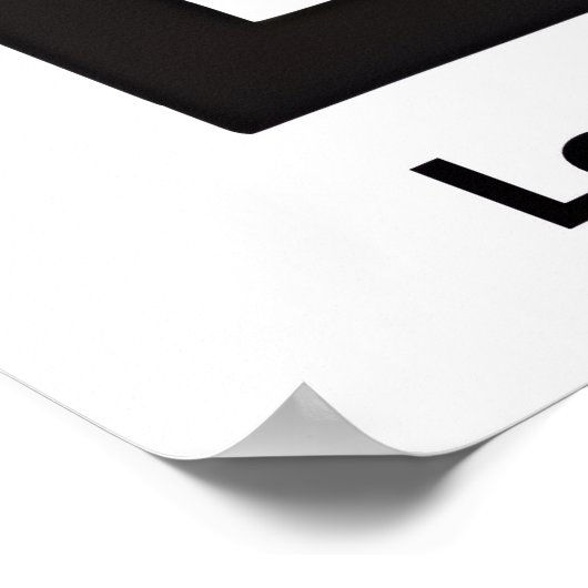 Let It Be Simple wall poster (Ecke)