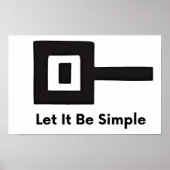 Let It Be Simple wall poster (Vorne)